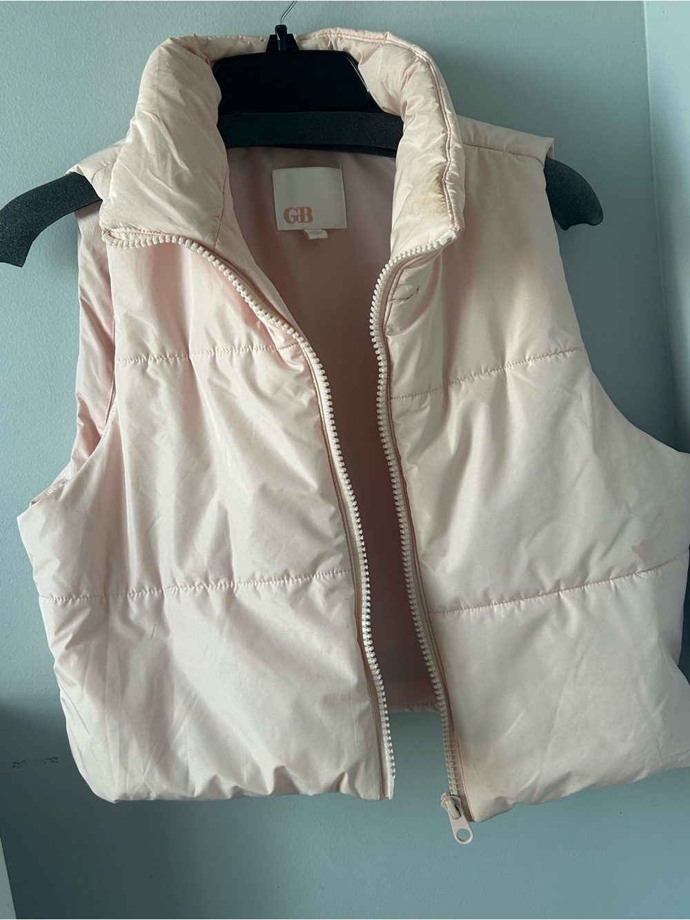 Gianni Bini Pale Pink Quilted Puffer Vest